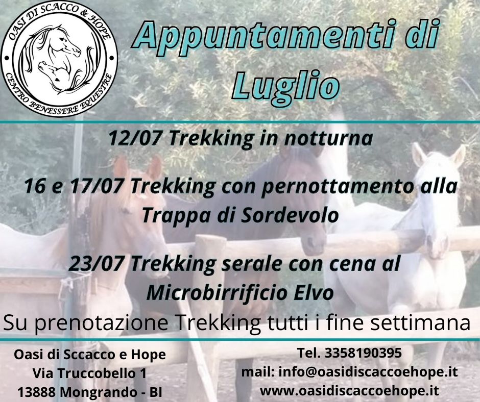Appuntamenti di LUGLIO