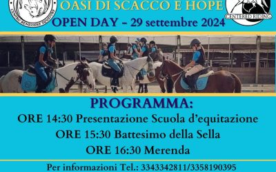 Open Day 29 settembre 2024